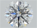 Lab Grown Diamond 1.03 Carats, Round with Ideal Cut, E Color, VVS2 Clarity and Certified by IGI
