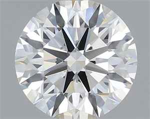 Picture of Natural Diamond 0.57 Carats, Round with Excellent Cut, H Color, VVS2 Clarity and Certified by IGI