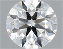 Natural Diamond 0.50 Carats, Round with Excellent Cut, H Color, VVS2 Clarity and Certified by IGI
