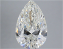 Natural Diamond 3.41 Carats, Pear with  Cut, H Color, VS2 Clarity and Certified by HRD