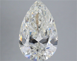 Picture of Natural Diamond 3.41 Carats, Pear with  Cut, H Color, VS2 Clarity and Certified by HRD
