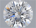 Lab Grown Diamond 1.01 Carats, Round with Ideal Cut, D Color, VVS2 Clarity and Certified by IGI