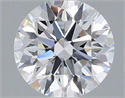 Lab Grown Diamond 1.02 Carats, Round with Ideal Cut, D Color, VS1 Clarity and Certified by IGI