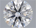 Lab Grown Diamond 1.01 Carats, Round with Ideal Cut, D Color, VVS2 Clarity and Certified by IGI