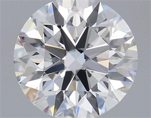 Picture of Lab Grown Diamond 1.01 Carats, Round with Ideal Cut, D Color, VVS2 Clarity and Certified by IGI