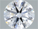 Lab Grown Diamond 1.02 Carats, Round with Ideal Cut, D Color, VVS2 Clarity and Certified by IGI