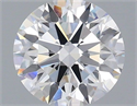 Lab Grown Diamond 1.03 Carats, Round with Ideal Cut, D Color, VVS2 Clarity and Certified by IGI