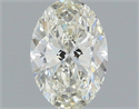 Natural Diamond 0.70 Carats, Oval with  Cut, J Color, SI1 Clarity and Certified by IGI