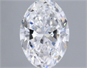 Natural Diamond 1.00 Carats, Oval with  Cut, D Color, VVS2 Clarity and Certified by GIA