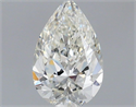 Natural Diamond 0.50 Carats, Pear with  Cut, H Color, VVS1 Clarity and Certified by IGI