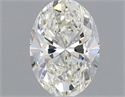 Natural Diamond 0.52 Carats, Oval with  Cut, H Color, IF Clarity and Certified by IGI