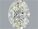 Natural Diamond 0.50 Carats, Oval with  Cut, J Color, VVS2 Clarity and Certified by IGI