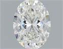 Natural Diamond 0.60 Carats, Oval with  Cut, H Color, VS1 Clarity and Certified by IGI