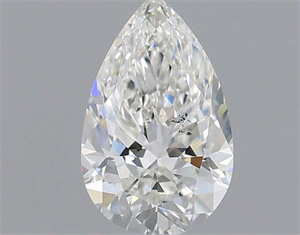 Picture of Natural Diamond 0.50 Carats, Pear with  Cut, G Color, SI1 Clarity and Certified by IGI