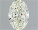 Natural Diamond 1.00 Carats, Oval with  Cut, J Color, SI1 Clarity and Certified by IGI