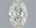 Natural Diamond 0.54 Carats, Oval with  Cut, I Color, IF Clarity and Certified by IGI