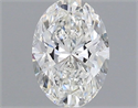 Natural Diamond 0.50 Carats, Oval with  Cut, F Color, SI1 Clarity and Certified by IGI