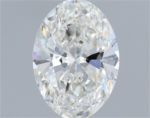 Picture of Natural Diamond 0.46 Carats, Oval with  Cut, F Color, SI1 Clarity and Certified by IGI