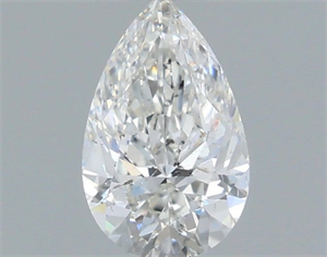 Picture of Natural Diamond 0.51 Carats, Pear with  Cut, F Color, SI1 Clarity and Certified by IGI
