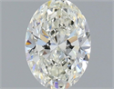 Natural Diamond 0.50 Carats, Oval with  Cut, H Color, VS1 Clarity and Certified by IGI