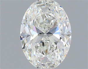 Picture of Natural Diamond 0.50 Carats, Oval with  Cut, H Color, VVS2 Clarity and Certified by IGI