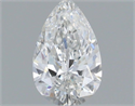 Diamante Natural 0.51 quilates, De pera , Color E, claridad VVS1 y certificado IGI