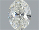 Natural Diamond 0.60 Carats, Oval with  Cut, H Color, VVS2 Clarity and Certified by IGI