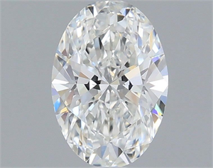 Picture of Natural Diamond 0.52 Carats, Oval with  Cut, F Color, VVS2 Clarity and Certified by IGI