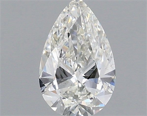 Picture of Natural Diamond 0.50 Carats, Pear with  Cut, G Color, SI1 Clarity and Certified by IGI