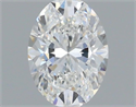 Natural Diamond 0.50 Carats, Oval with  Cut, F Color, VVS2 Clarity and Certified by IGI