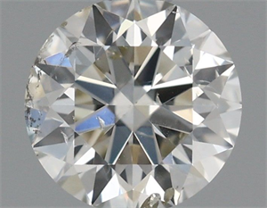 Picture of Natural Diamond 0.40 Carats, Round with Excellent Cut, I Color, SI2 Clarity and Certified by IGI