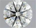 Natural Diamond 0.70 Carats, Round with Excellent Cut, J Color, VS2 Clarity and Certified by IGI