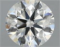 Natural Diamond 0.96 Carats, Round with Excellent Cut, K Color, VVS2 Clarity and Certified by GIA