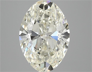 Foto Diamante Natural 3.01 quilates, Ovalado , Color J, claridad SI1 y certificado IGI de