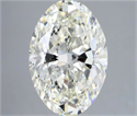 Natural Diamond 5.62 Carats, Oval with  Cut, I Color, VS2 Clarity and Certified by IGI