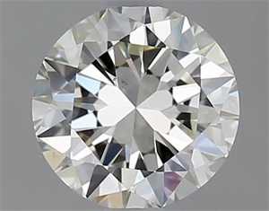 Picture of Natural Diamond 1.01 Carats, Round with Very Good Cut, I Color, SI1 Clarity and Certified by IGI