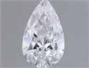 Natural Diamond 0.50 Carats, Pear with  Cut, E Color, I1 Clarity and Certified by GIA