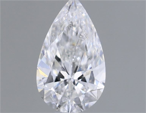 Picture of Natural Diamond 0.50 Carats, Pear with  Cut, E Color, I1 Clarity and Certified by GIA
