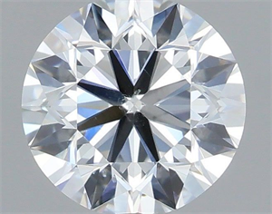 Picture of Natural Diamond 0.70 Carats, Round with Very Good Cut, G Color, SI1 Clarity and Certified by IGI