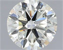 Natural Diamond 0.80 Carats, Round with Excellent Cut, K Color, SI1 Clarity and Certified by IGI