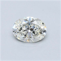 Natural Diamond 0.81 Carats, Oval with  Cut, J Color, VS1 Clarity and Certified by GIA