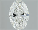 Natural Diamond 1.01 Carats, Oval with  Cut, G Color, SI1 Clarity and Certified by GIA