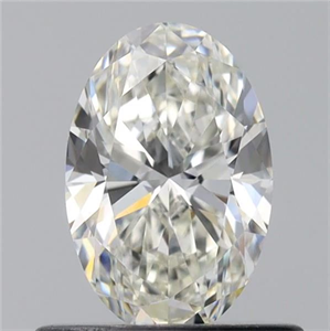 Picture of Natural Diamond 0.60 Carats, Oval with  Cut, H Color, VVS1 Clarity and Certified by IGI