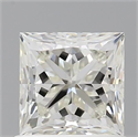 Natural Diamond 0.90 Carats, Princess with  Cut, H Color, VS1 Clarity and Certified by IGI