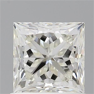 Picture of Natural Diamond 0.90 Carats, Princess with  Cut, H Color, VS1 Clarity and Certified by IGI