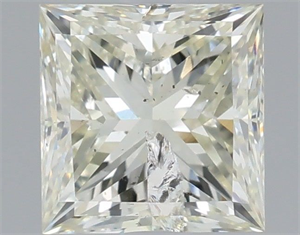 Picture of Natural Diamond 1.52 Carats, Princess with  Cut, K Color, I1 Clarity and Certified by IGI