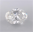 Natural Diamond 4.02 Carats, Oval with  Cut, H Color, SI1 Clarity and Certified by GIA
