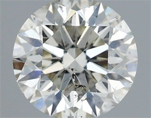 Picture of Natural Diamond 0.41 Carats, Round with Excellent Cut, I Color, SI2 Clarity and Certified by IGI
