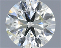 Natural Diamond 0.41 Carats, Round with Excellent Cut, J Color, SI2 Clarity and Certified by IGI