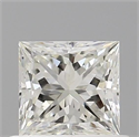 Natural Diamond 0.70 Carats, Princess with  Cut, G Color, VVS1 Clarity and Certified by IGI